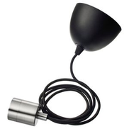 Cord set SKAFTET modern black ceiling lamp, steel and plastic, cone shape, cord design.