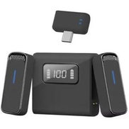SX88 Portable Wireless Lavalier Microphone, Compatible with iPhone and Android, Noise Reduction, Rechargeable, Direct Plug