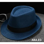  Unisex Top Hat Style Travel Sun Hat-Blu Color -