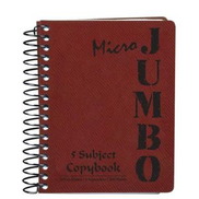 mintra Micro Jumbo Lined Note Book - 14.8x10cm, 200 Sheets, 5 subjects red