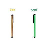 Capacitive Touch Screen Stylus Slim Pen - 2 Pens - Gold Green