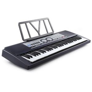  YongMei YM-6100 Electronic Keyboard 61 Keys Portable Piano Organ with Headphone Output & Mic Input + Note Stand & Adapter for Beginners & Students - 5 Octaves
