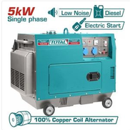 TOTAL SILENT DIESEL GENERATOR 5000W TP250001