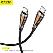 Awei CL-125T PD 60W Type-C To Type-C Fast Charging Cable - 1M