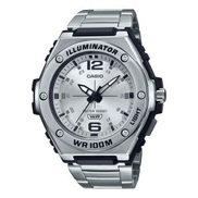 Men's Illuminator Stainless Steel Analog Quartz Wrist Watch MWA-100HD-1AVDF - 51 mm Black 100HD