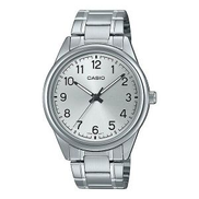 CASIO Men Water Resistant Analog Wrist Watch MTP-V005D-1BUDF - 47 mm Silver V005D 7B4UDF