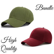  Two Sports Caps Fashion Style High Quality - Oil & Ruby Red