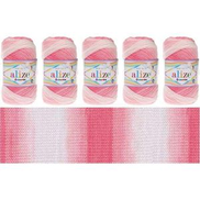 ALIZE Eliza Scrim 2126 Crochet and Knitting Yarn - 5 Pieces