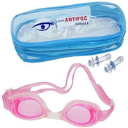  Anti Fog Swimming Goggle For Adults & Kids With Free Case & Adjustable Straps