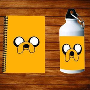 Cartoon Note Book + Water Bottle -2 Pcs -Print82