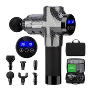 Gun With 6 Massage, LCD Touch Screen 30 Speed Rechargeable