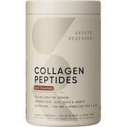 Sports Research Collagen Peptides - Hydrolyzed Type 1 & 3 Powder Protein Supplement for Healthy Skin, Nails, Joints Easy Mixing Vital Nutrients Proteins, Women Men