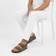  Men's comfortable orthopedic sandals casual sandals with double buckle and back strap
