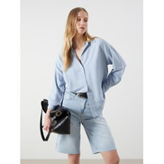  LC Waikiki Textured Oversize Women's Shirt