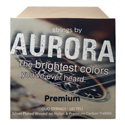Aurora Premium Arabic Oud String Set Lute Aoud Strings Replacement Turkish Made Silver Plated Nylon & Carbon Trebles FA-FA Tuning - Medium Tension - 11 Strings