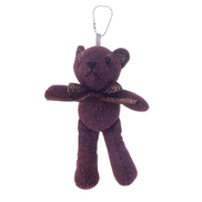  3A Glitter Teddy Bear Keychain for Women - Mauve 212