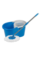 Generic 360 Degree Spin Mop With Steel Bucket Assorted Colours