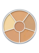Kryolan 6 Shades Concealer Powder Circle Nr.1 Beige