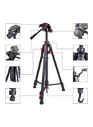 WEIFENG Professional Portable Aluminum Tripod Black