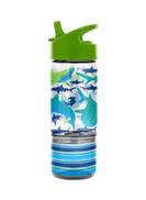 Stephen Joseph Shark Printed Water Bottle With Snack Shaker
