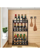 Generic 3 Door Metal Organizer Black 60x34cm