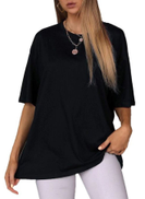 Nileton T-Shirt Drop Shoulder Oversized Black price in Egypt