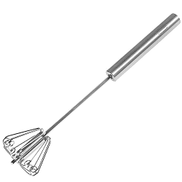 Generic YOMYM Stainless Steel Whisk Rotating Hand Blender