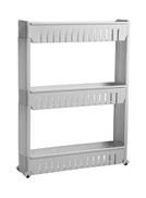 Generic Kitchen Turbo Trolley Organizer 3-Shelf White Plastic Cart B097QL749Y