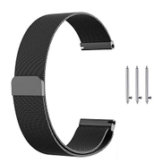 Generic Milanese Loop Stainless Steel Wrist Replacement Band for Samsung Gear S3 Frontier Gear S3 Classic Smartwatch Black, 22mm B08YNTKXW9