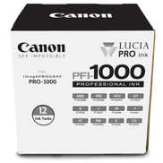 عبوة حبر أصلية 12 لون PFI-1000 لطابعات كانون ImagePROGRAF PRO-1000