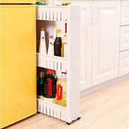 Generic Plastic kitchen and bathroom organizer 3 shelves B092DXCBRJ