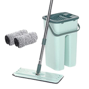  Hands-free washing multi-functional lazy rubber cotton mop with bucket B09235Y8H6