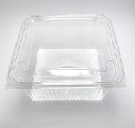 KRNO Disposable Plastic Squared Food Containers with Lid Clear, 2000ml, Set of 10 Pieces B091D4YGMD