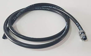  5 meters Italian black gas hose with gaskets B091D96WBT