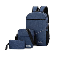 Joy Sport Business Laptop Backpack Unisex Travel Rucksack School Bag 3 Pieces Smart Backbag