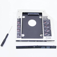 Generic Universal Caddy Drive 9.5mm 2.5 Inch Sata Aluminum 2nd Hdd Caddy Ssd And Hdd Hard Disk Driver Case Cd Dvd-rom Optical Bay For Notebook Laptop And Mac B0H428F8J3
