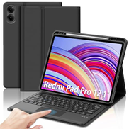 Étui Xiaomi Redmi Pad SE / Pad 2, Clapet Portefeuille Support Vidéo - Bleu - Français